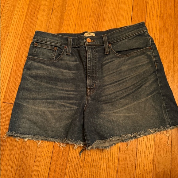 J. Crew Mid-rise denim short in dark wash - Picture 10 of 11
